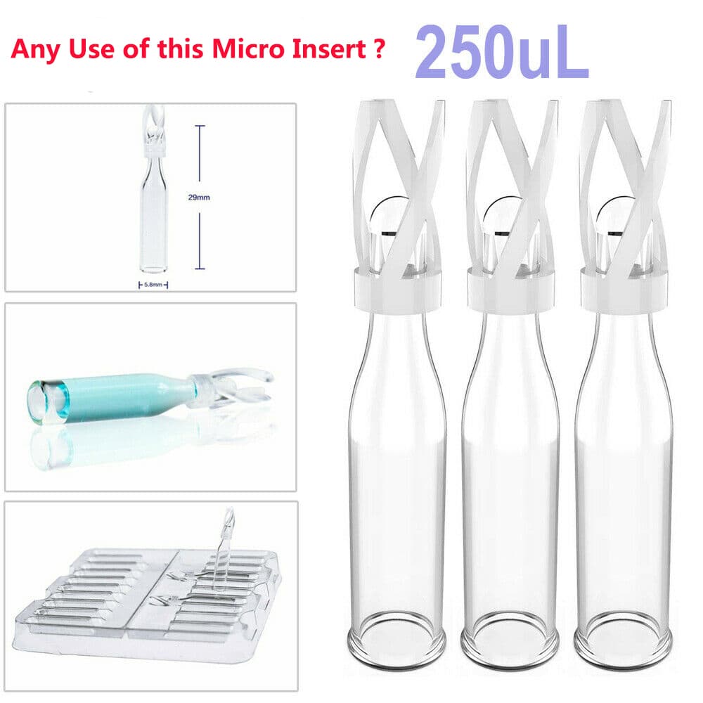 wholesale 250ul micro insert for 2ml hplc vials