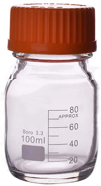 100ml Clear Reagent Bottle with GL45 Screw Cap for Sale