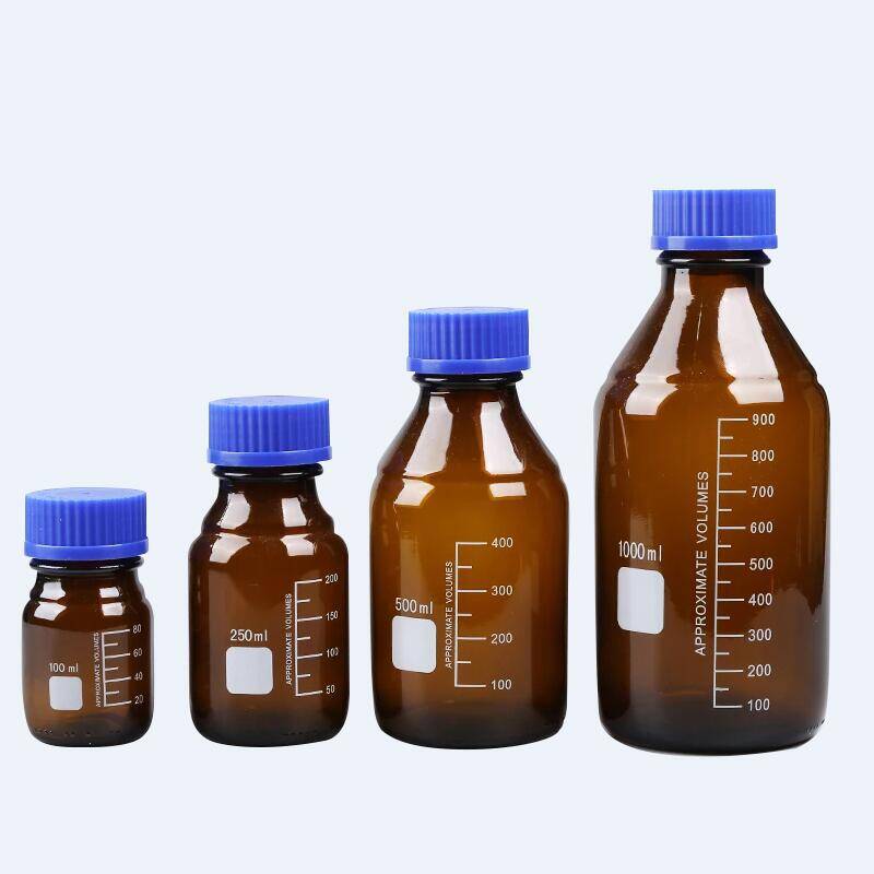 Amber Reagent Bottle with GL45 Screw Caps for Sale
