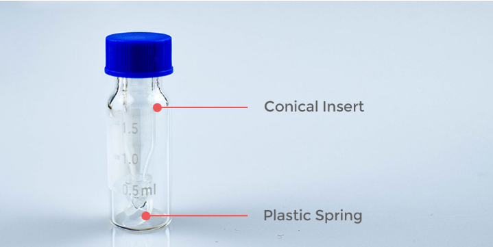 2ml Clear HPLC Vials with Conical Insert for Sale