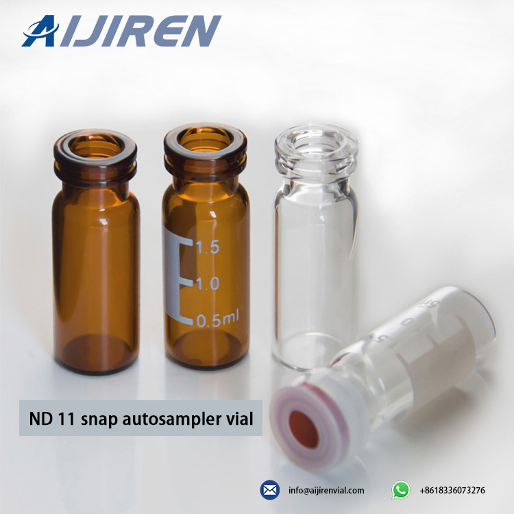 ND11 snap top autosampler vial for Liquid chromatography analysis