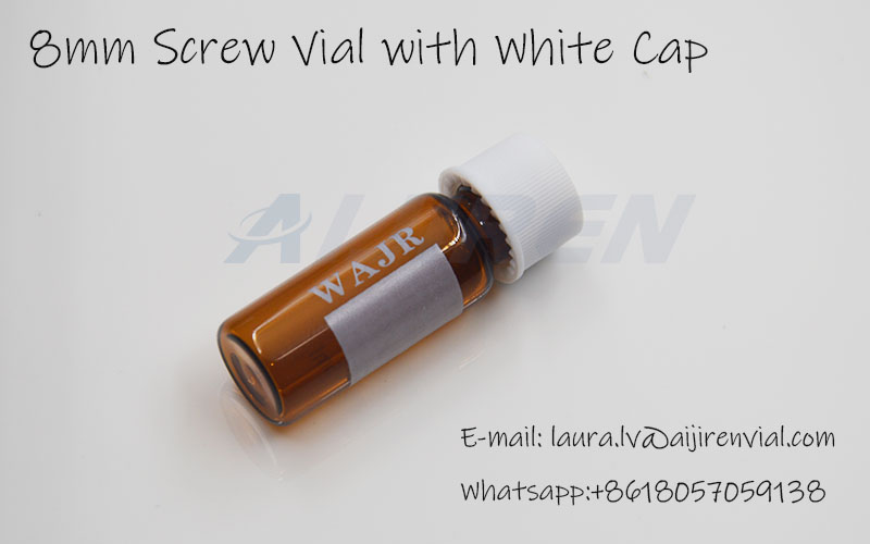8mm Screw Neck Vial with White Cap on Sale