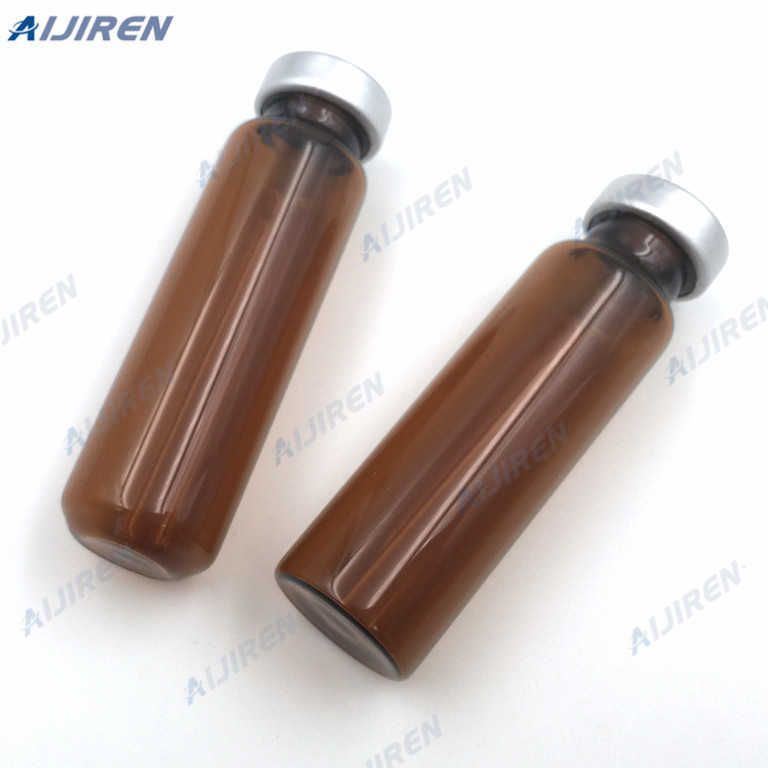 20ml amber gas chromatography vials with aluminum cap for sale