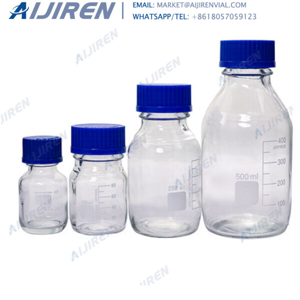 500ml media bottle with screw cap and pouring ring for sale