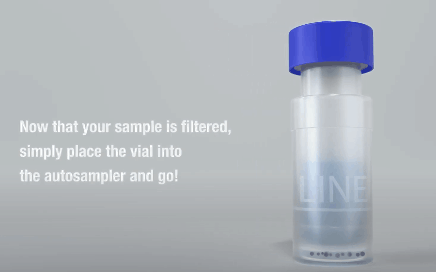 standard syringeless filter vial with cap