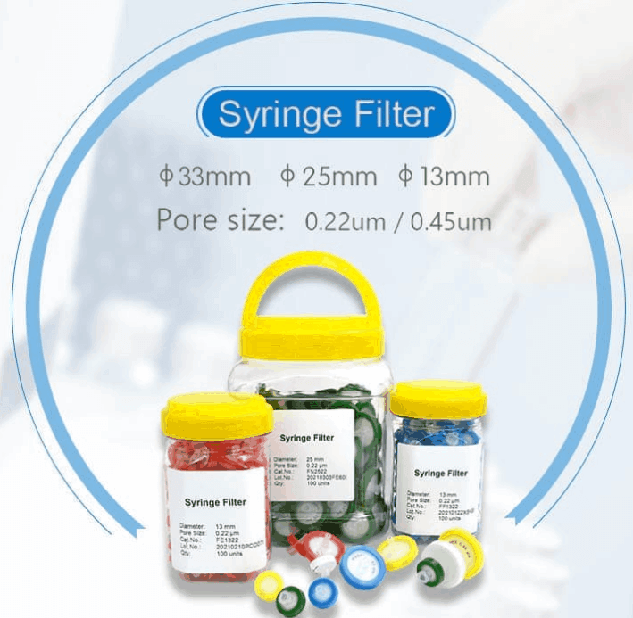 hplc syringe filter for hplc analysis on stock