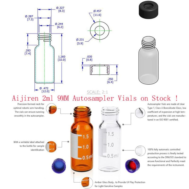 China 2ML 9-425 autosampler vials