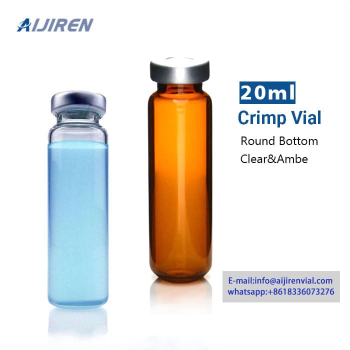 20ml crimp vials with round bottom for GC analysis