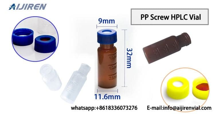 9mm amber hplc vials and caps price