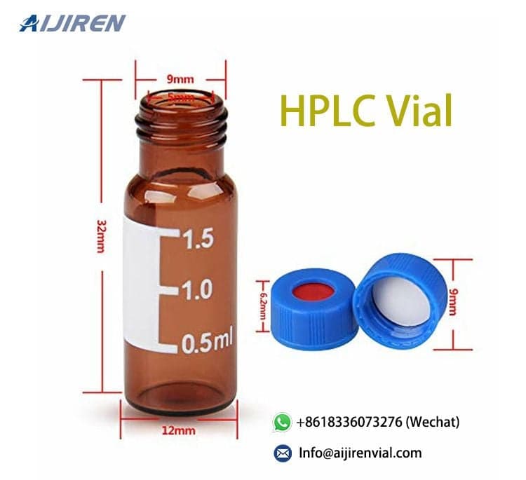 Sample vials with short thread ND9 Vial kit