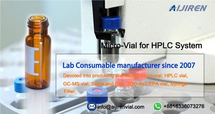 micro insert in 2ml autosampler vial for hplc system