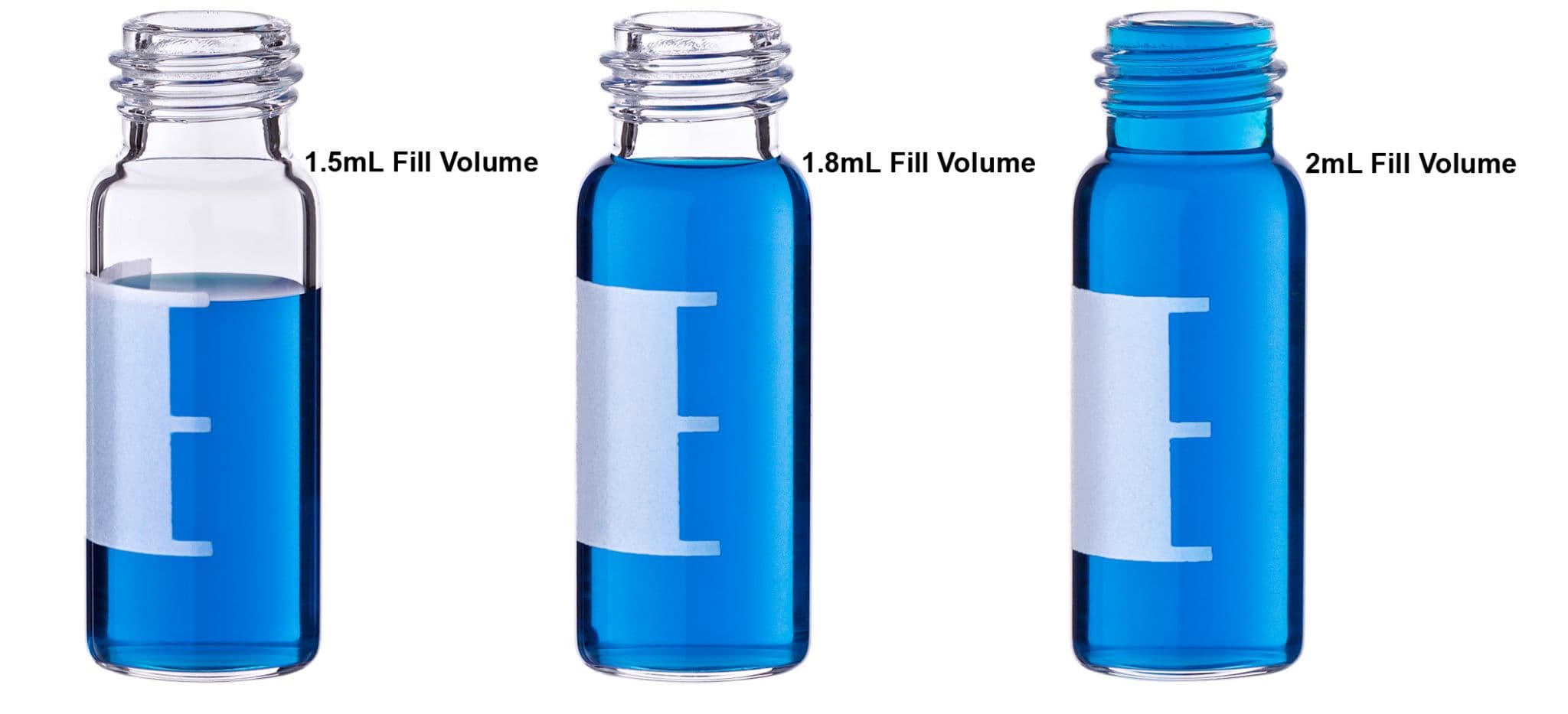 Why are the same volume autosampler vials called 2ml 1.8ml and 1.5ml