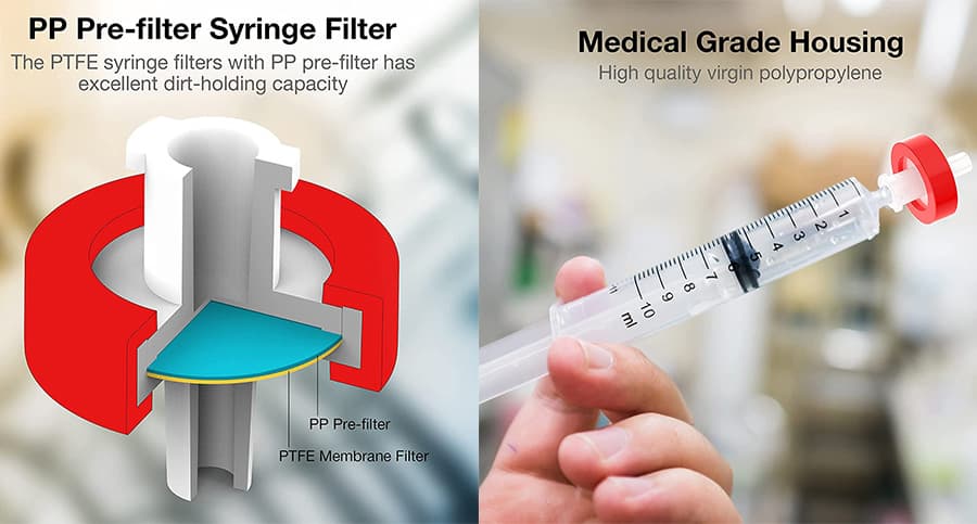 Hydrophobic PTFE Syringe Filters Price