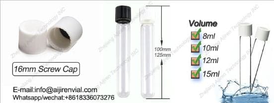 16mm cod test tube for water analysis for sale