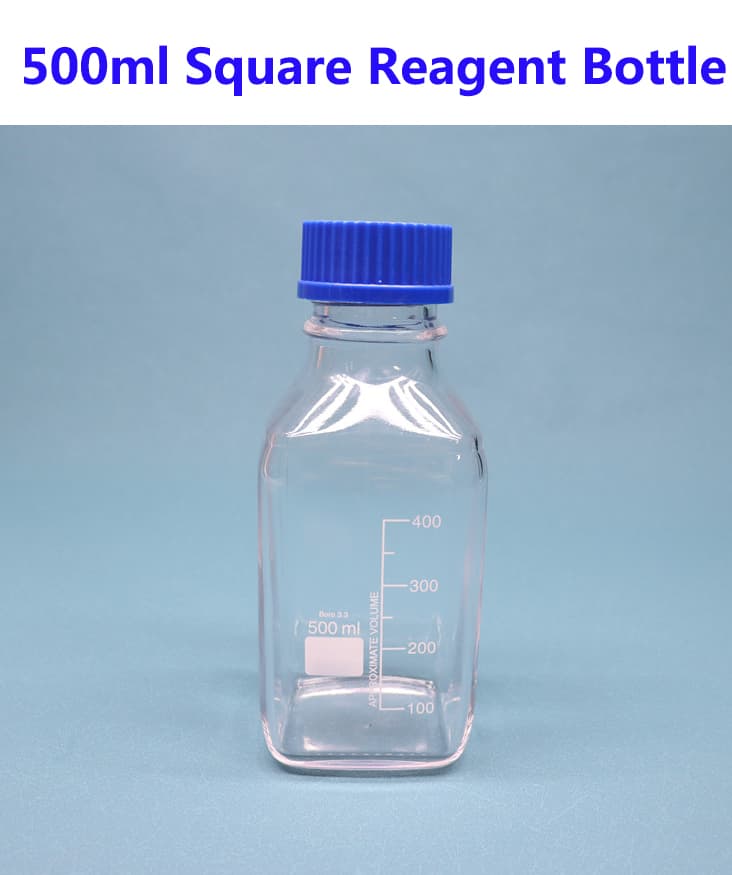 China 500ml Square Reagent Bottle Manufacturer