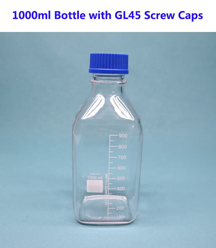 Wholesale 1000ml Bottle with GL45 Screw Caps