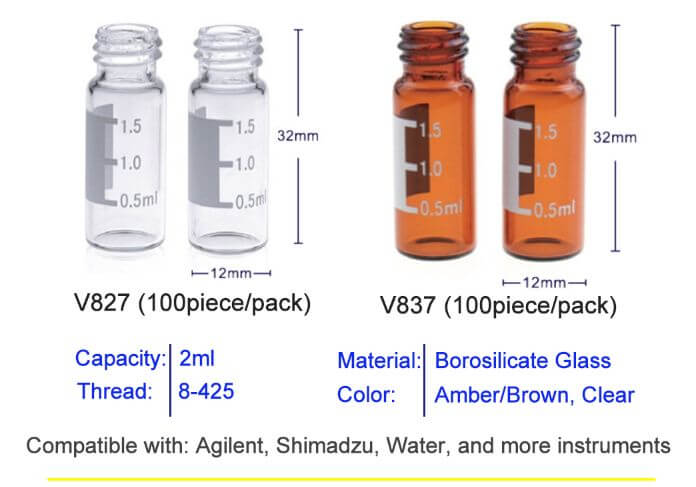 8-425 2ml Screw Neck HPLC Autosampler Vial