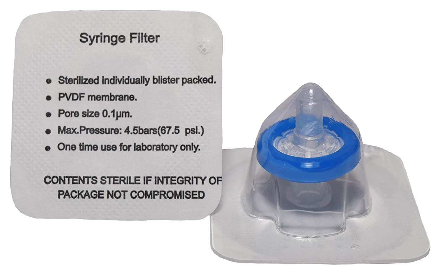 0.22micron Sterile Syringe Filters Hydrophobic 25mm 10pk Pharma Grade 