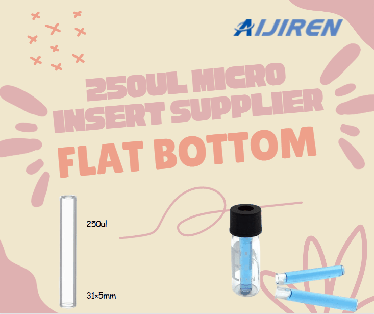 250ul Flat Bottom Micro Insert for 8-425 Vials