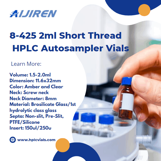 8-425 2ml Screw Neck HPLC Autosampler Vials