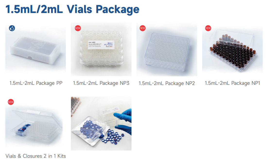 1.5ml/2ml vials package
