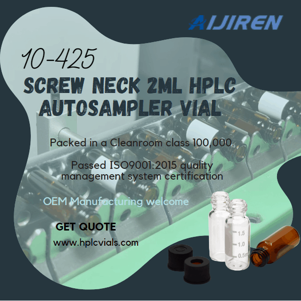 wholesale 10-425 Screw Neck 2ml HPLC Autosampler Vial ND10