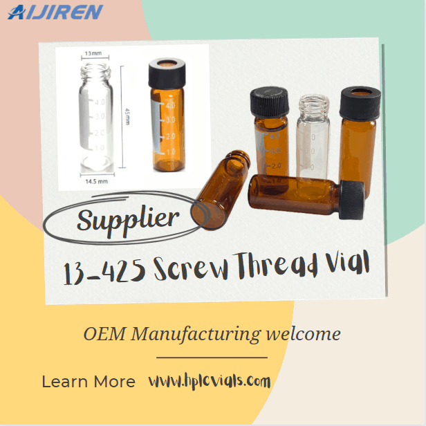 High Quality 4ml 13-425 Screw Thread autosampler Vial Supplier