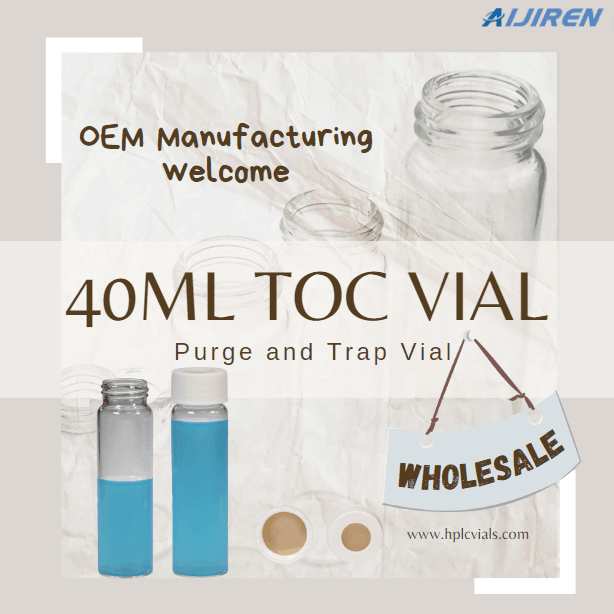 Wholesale 40ml Glass TOC Vial Purge and Trap Vial for Laboratory