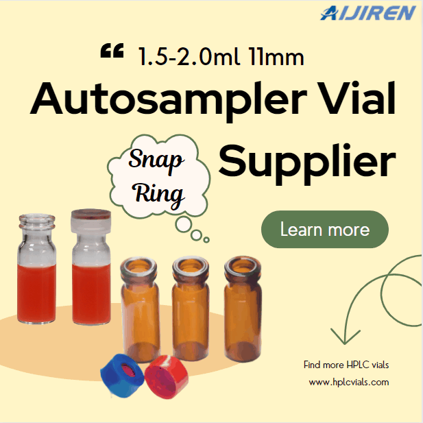 Wholesale 11mm Snap Ring 1.5-2ml Autosampler Vial Supplier