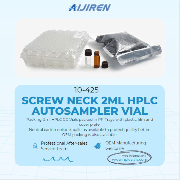 High Quality 10mm 2ml Screw Neck HPLC Autosampler Vial Supplier