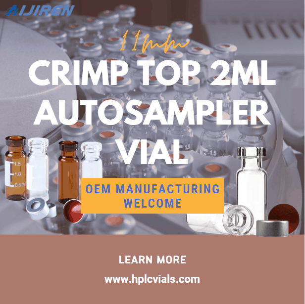 Laboratory High quality 11mm Crimp Top 2ml Glass Autosampler Vial for Sale