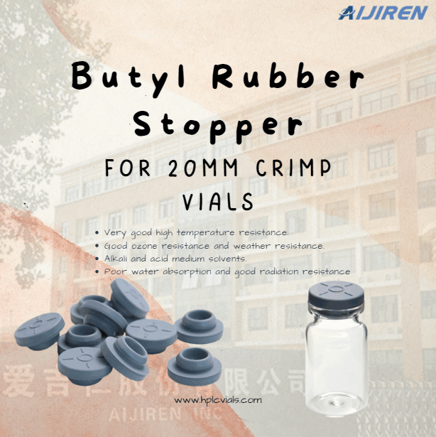 High Quality Laboratory Butyl Rubber Stopper for 20mm Crimp Vials Supplier