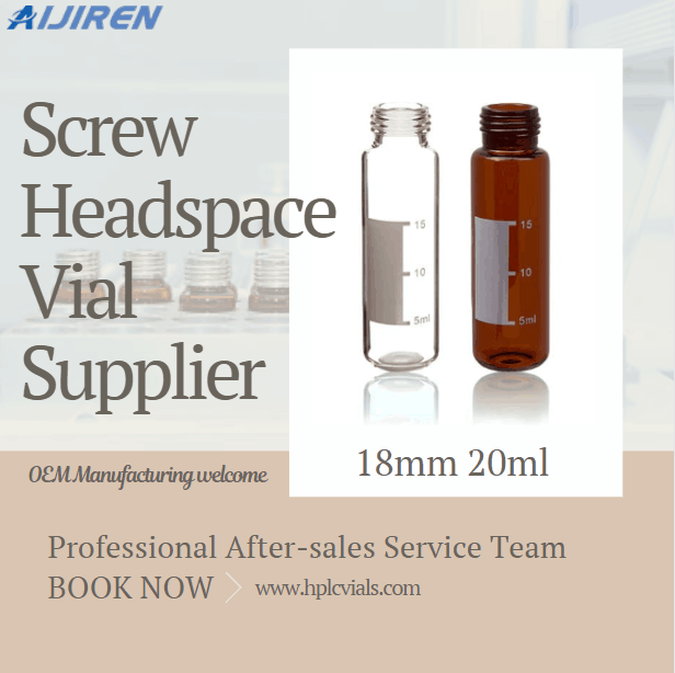 Laboratory Nd18 20ml Screw Glass Headspace Vial Supplier