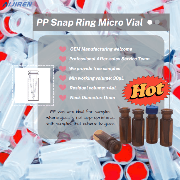 Hot Sale 11mm Polypropylene Snap Ring Micro Vial Manufacturer