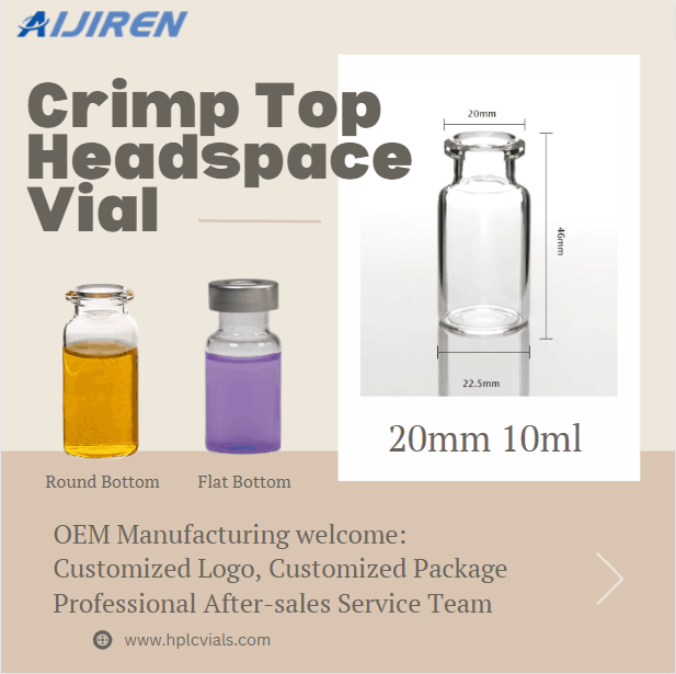 China 20mm 10ml Crimp Top Headspace Vial Supplier