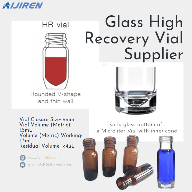 High Quality 9mm 1.5ml Glass High Recovery HPLC Vial for Sale