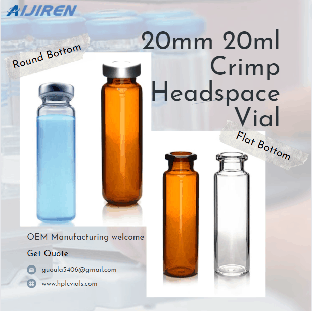 20mm 20ml Crimp top Glass Headspace Vial Supplier