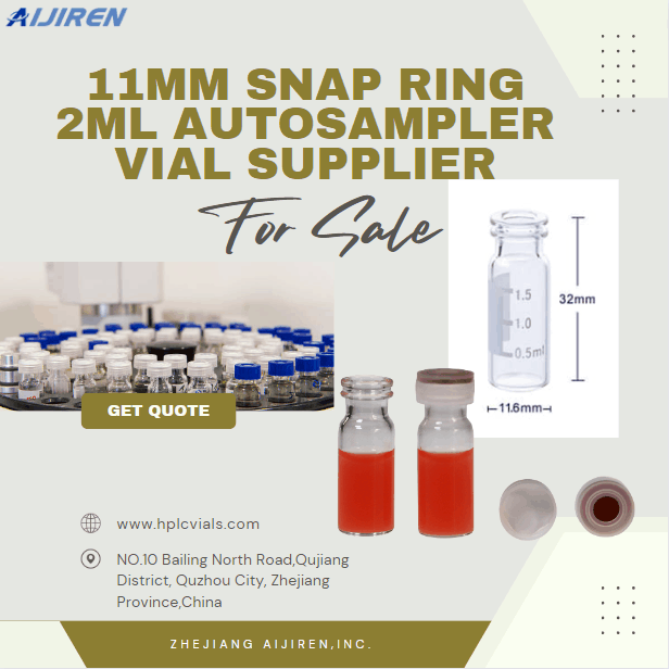 China High Quality 11mm Snap Ring 2ml Autosampler Vial for HPLC Supplier