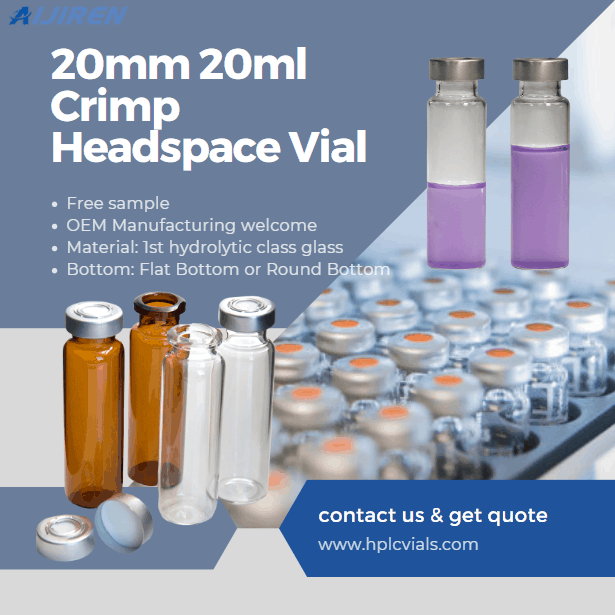 High Quality 20mm 20ml Crimp Top Headspace Vial for GC