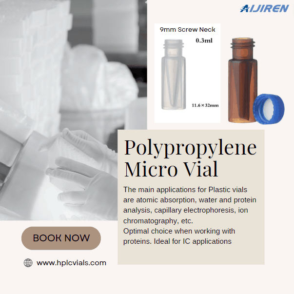 Wholesale 0.3ml 9mm Screw Neck Polypropylene Micro Vial Manufacturer