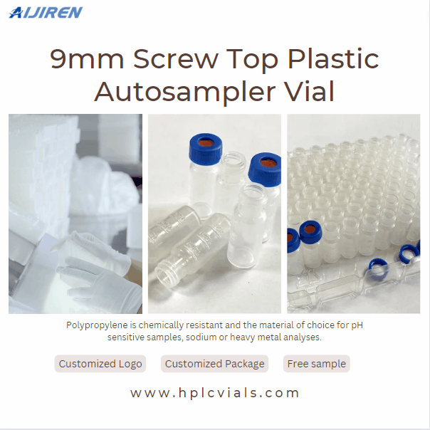 Wholesale High Quality 9mm Screw Top Flat Bottom Polypropylene Autosampler Vial