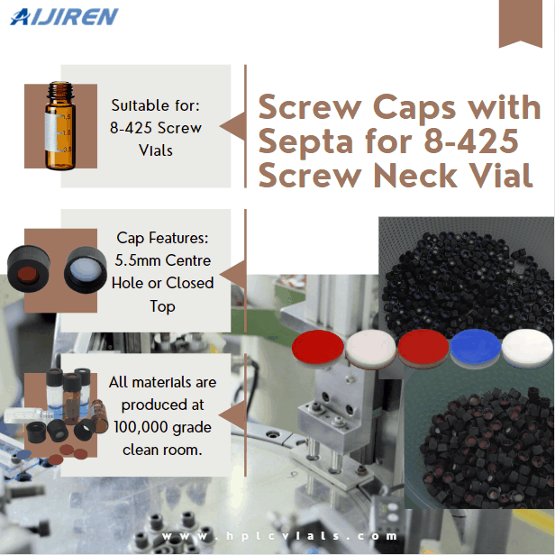 Aijiren High quality ND8 Screw Caps with Septa Manufacturer