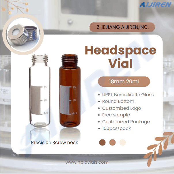 18mm 20ml Brosilicate Glass Precision Screw neck Headspace Vial Manufacturer