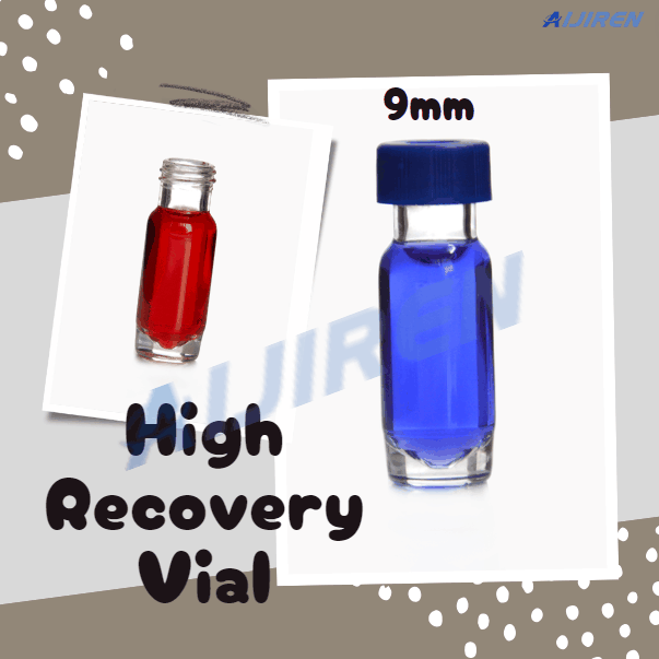 9mm Tapered Base Glass High Recovery Vial