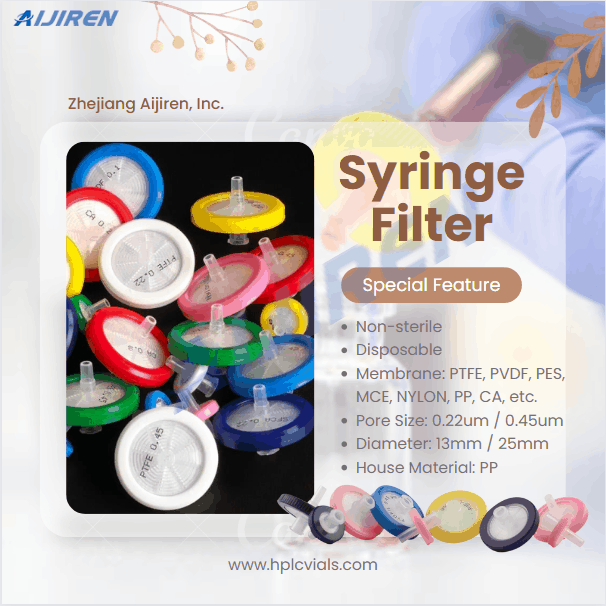 Wholesale Non-sterile Disposable Syringe Filter for HPLC Laboratory