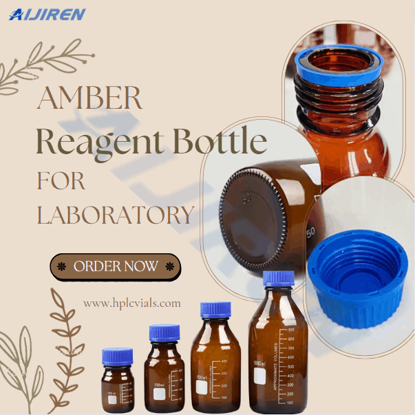 Wholesale Borosilicate 3.3 Glass Amber Reagent Bottle for Laboratory
