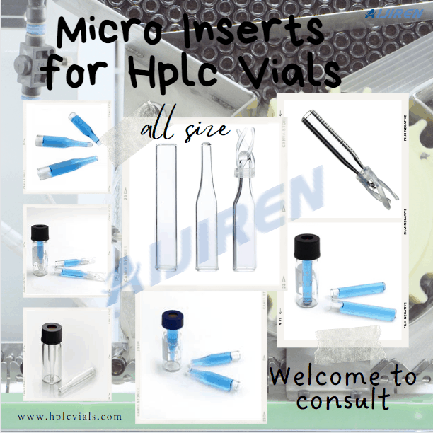 High Quality All Size Micro Inserts for Hplc Vials