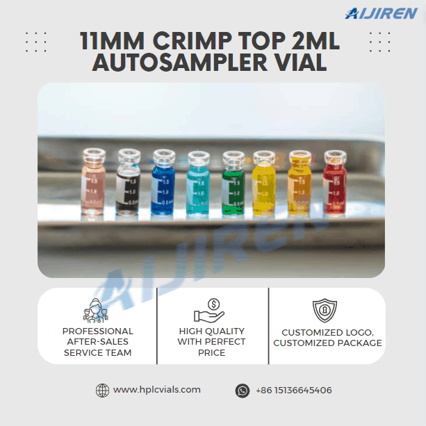 High Quality 11mm HPLC Crimp Top 1.5-2ml Autosampler Vial