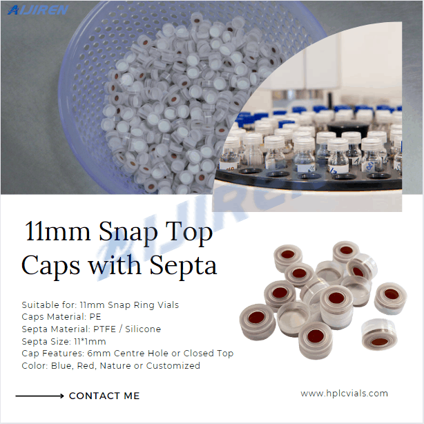 China Wholesale 11mm Snap Top Caps with Septa Manufacturer