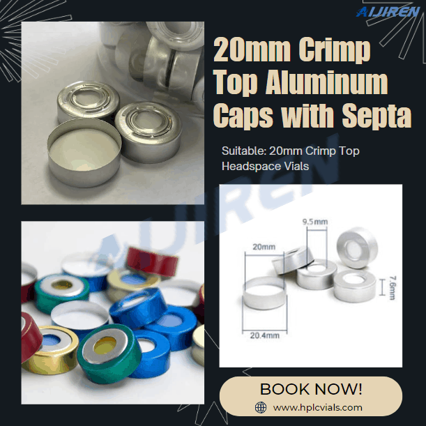 Wholesale 20mm Crimp Top Aluminum Caps with Septa Manufacturer
